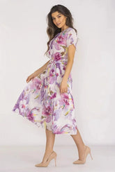 awama chiffon daydress with elastic lining  Adomoo